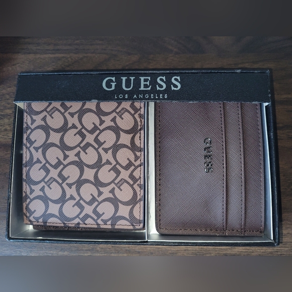Guess Brown Wallet and Card Holder - Picture 1 of 3